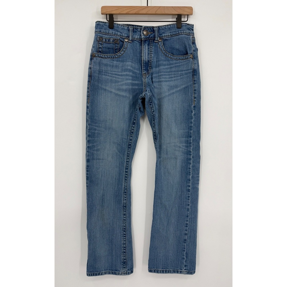 Wrangler Rock 47 Jeans Mens 30 Blue Slim Boot Western Denim Pants - Picture 2 of 11